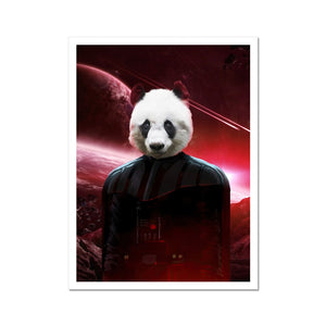 Darth Vadar (Star Wars Inspired): Animal Art Poster - Paw & Glory - Dog Portraits - Pet Portraits