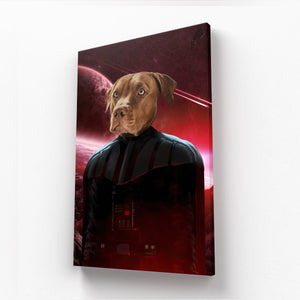 Darth Vadar (Star Wars Inspired): Custom Pet Canvas - Paw & Glory - Dog Portraits - Pet Portraits