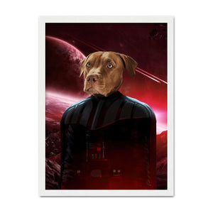 Darth Vadar (Star Wars Inspired): Custom Pet Portrait - Paw & Glory - Dog Portraits - Pet Portraits