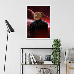 Darth Vadar (Star Wars Inspired): Custom Pet Poster - Paw & Glory - Dog Portraits - Pet Portraits