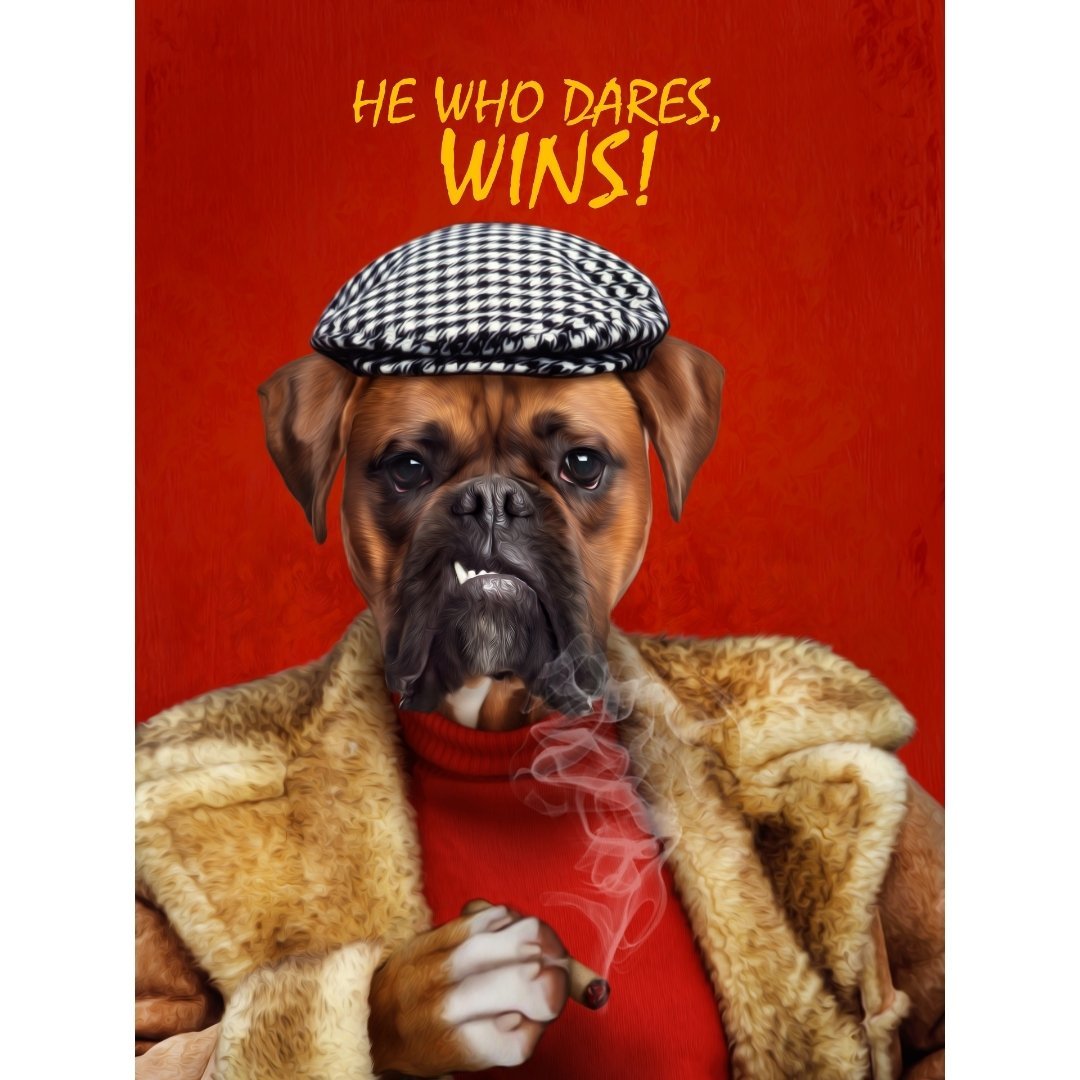 Delboy (Only Fools & Horses Inspired): Custom Digital Download Pet Portrait - Paw & Glory - Dog Portraits - Pet Portraits