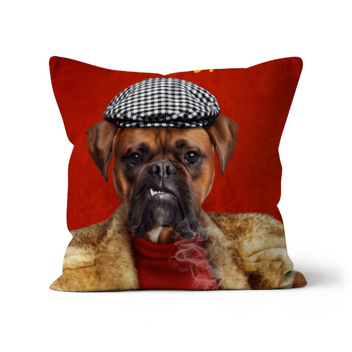 Delboy (Only Fools & Horses Inspired): Custom Pet Pillow - Paw & Glory - Dog Portraits - Pet Portraits