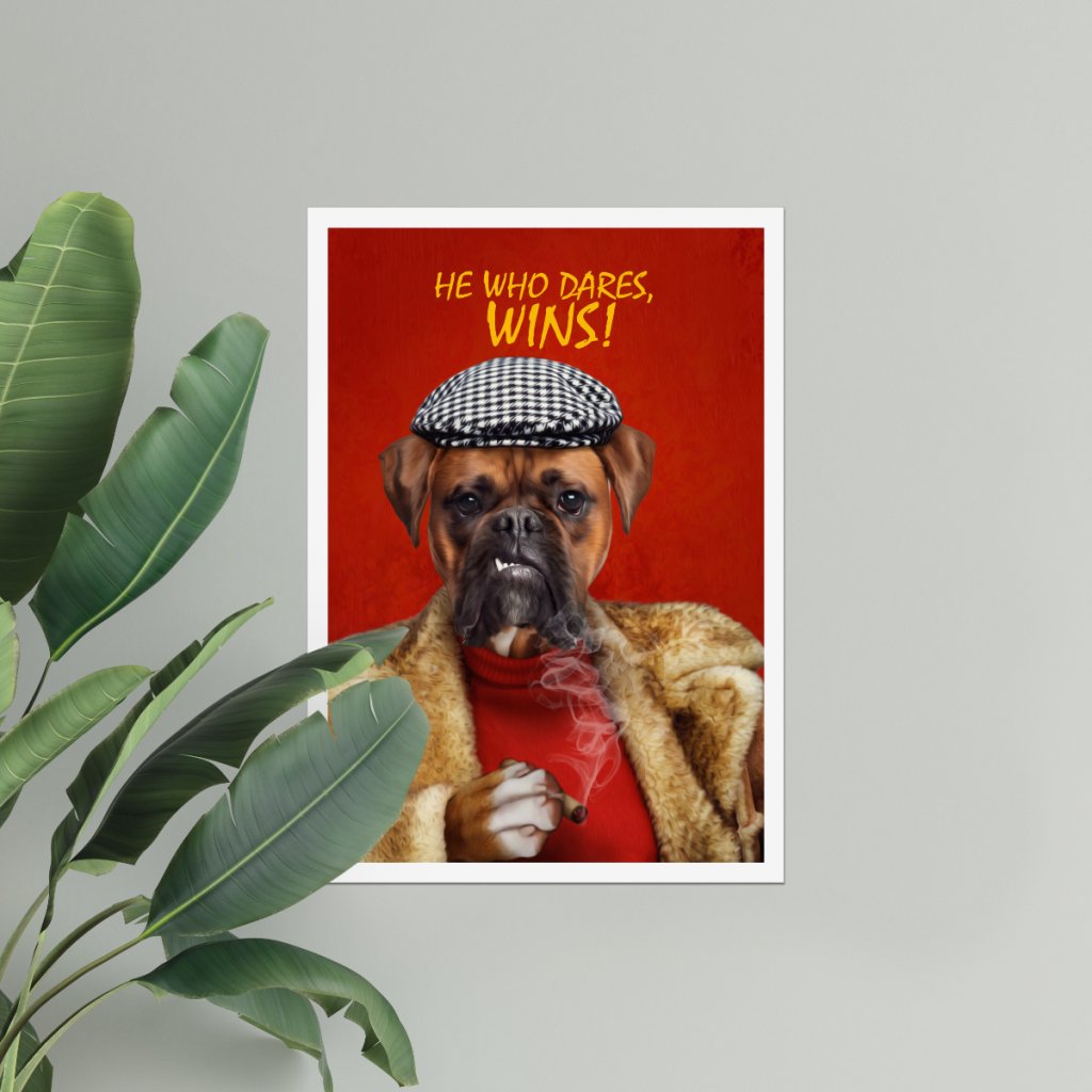 Delboy (Only Fools & Horses Inspired): Custom Pet Poster - Paw & Glory - Dog Portraits - Pet Portraits