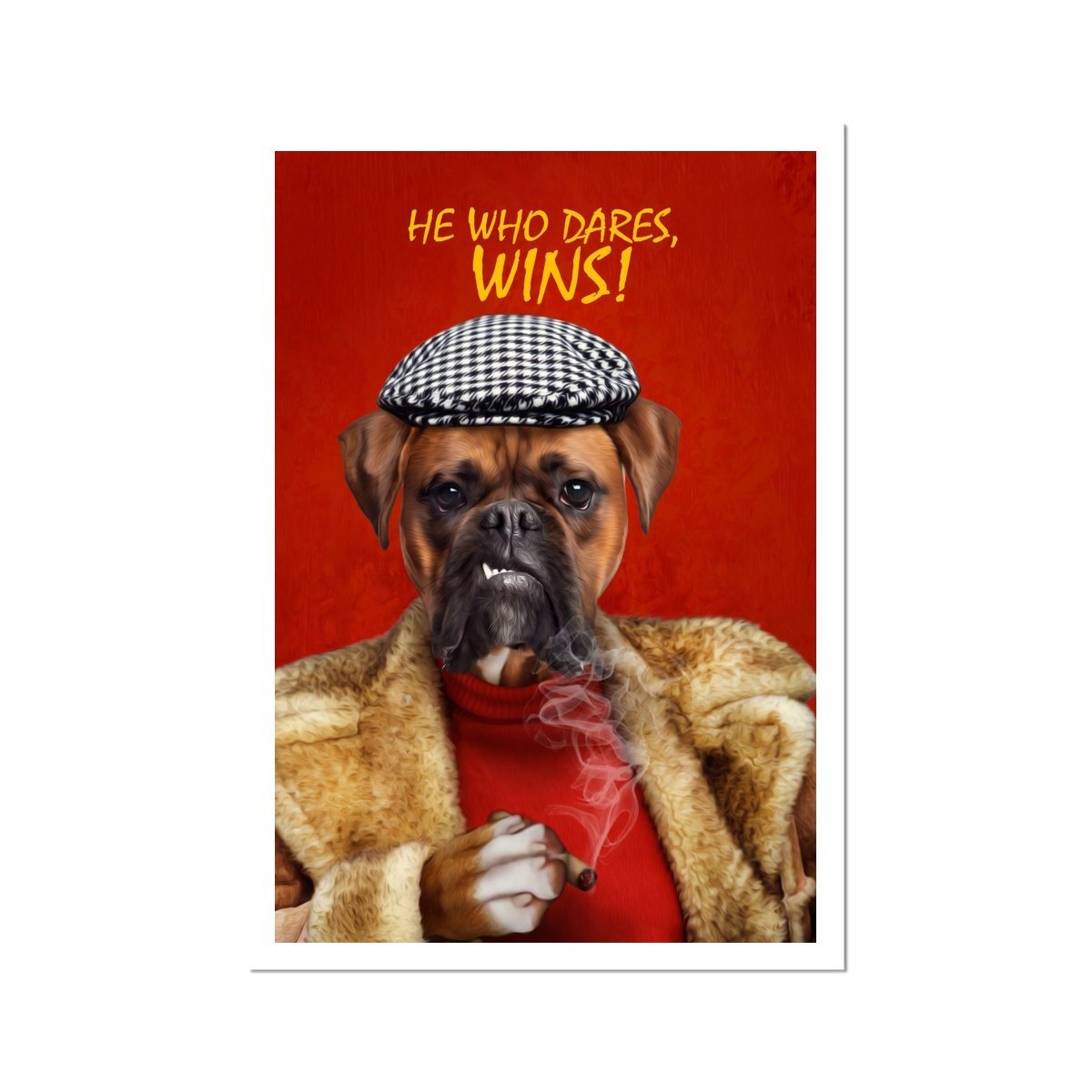 Delboy (Only Fools & Horses Inspired): Custom Pet Poster - Paw & Glory - Dog Portraits - Pet Portraits