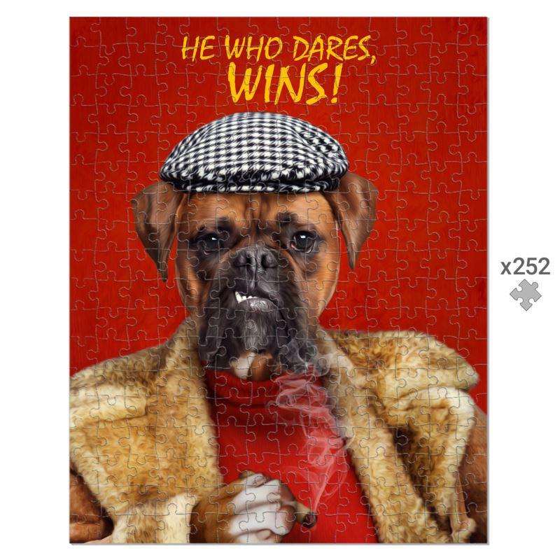 Delboy (Only Fools & Horses Inspired): Custom Pet Puzzle - Paw & Glory - Dog Portraits - Pet Portraits