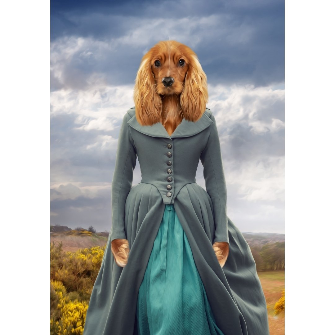 Demelza (Poldark Inspired): Custom Digital Download Pet Portrait - Paw & Glory - Dog Portraits - Pet Portraits