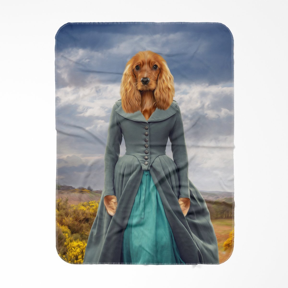 Demelza (Poldark Inspired): Custom Pet Blanket - Paw & Glory - Dog Portraits - Pet Portraits