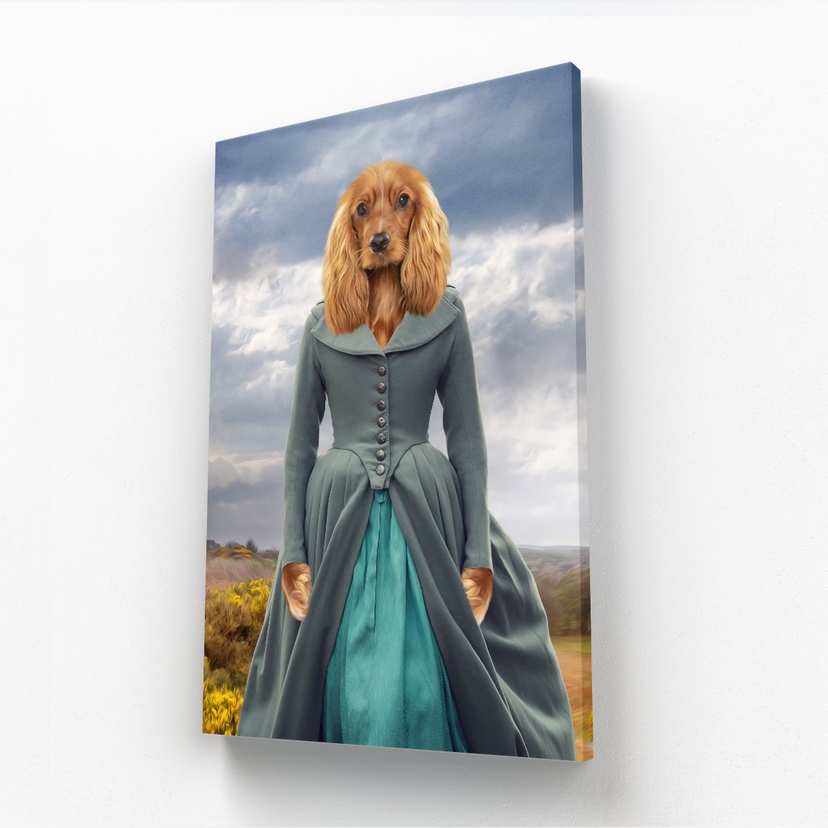 Demelza (Poldark Inspired): Custom Pet Canvas - Paw & Glory - Dog Portraits - Pet Portraits