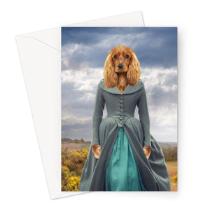 Demelza (Poldark Inspired): Custom Pet Greeting Card - Paw & Glory - Dog Portraits - Pet Portraits