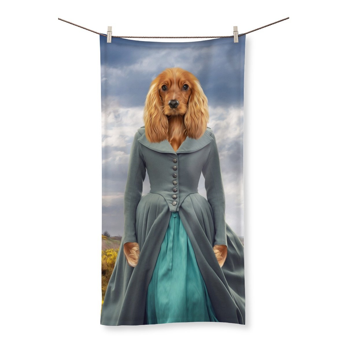 Demelza (Poldark Inspired): Custom Pet Towel - Paw & Glory - Dog Portraits - Pet Portraits