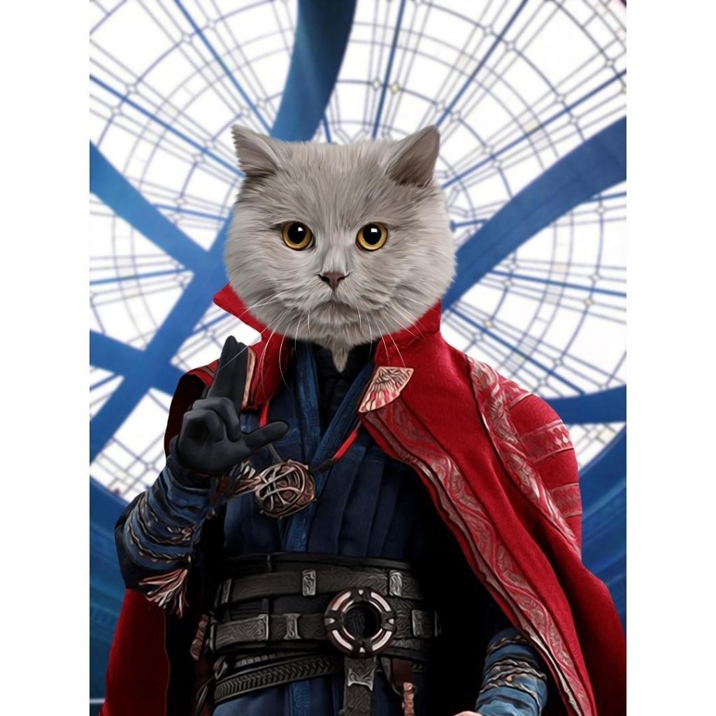 Doctor Strange: Custom Digital Download Pet Portrait - Paw & Glory - Dog Portraits - Pet Portraits