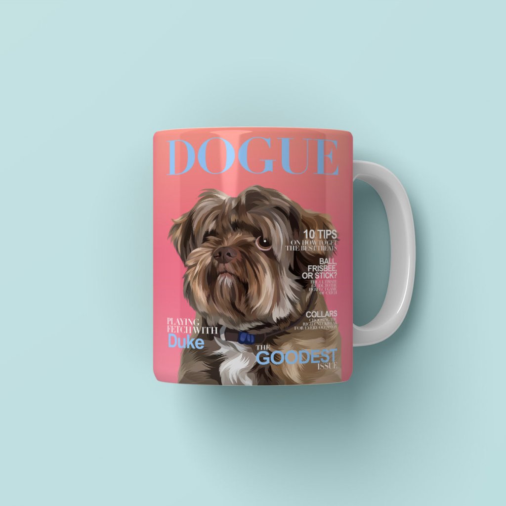 Dogue: Custom Pet Coffee Mug - Paw & Glory - Dog Portraits - Pet Portraits