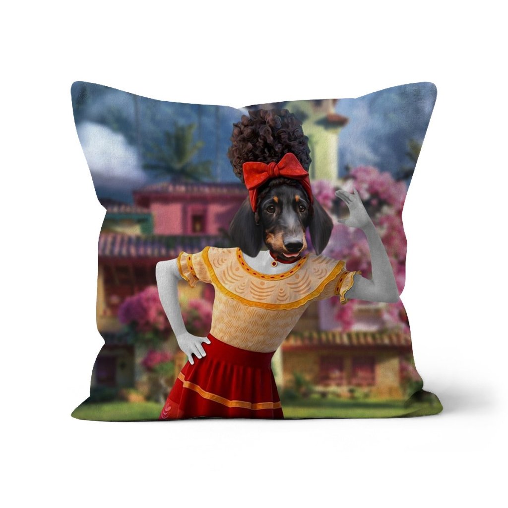 Dolores (Encanto Inspired): Custom Pet Pillow - Paw & Glory - Dog Portraits - Pet Portraits