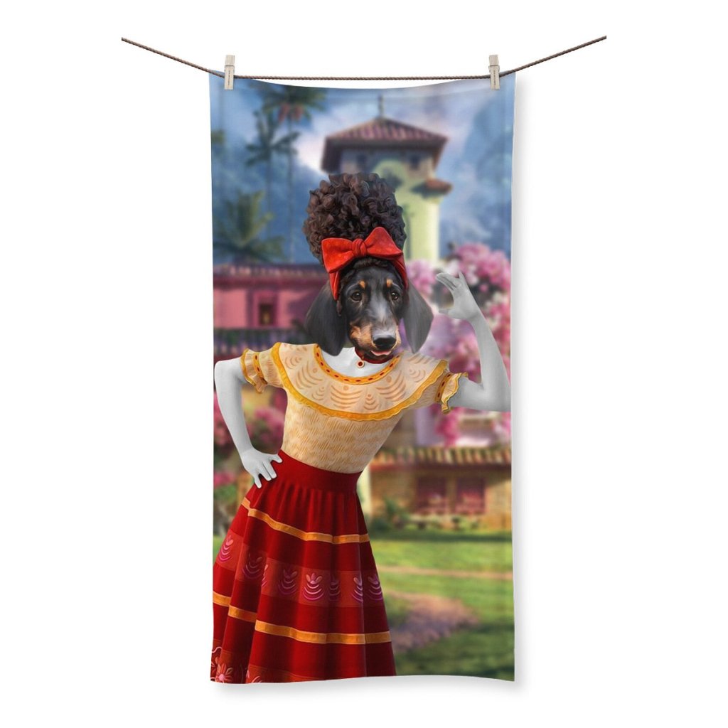 Dolores (Encanto Inspired): Custom Pet Towel - Paw & Glory - Dog Portraits - Pet Portraits