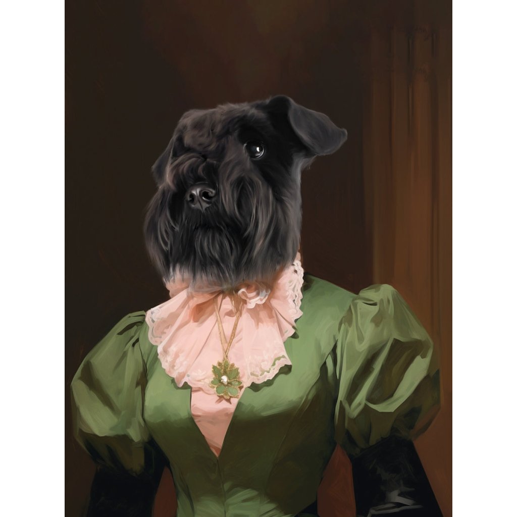 Dowager: Custom Digital Download Pet Portrait - Paw & Glory - Dog Portraits - Pet Portraits