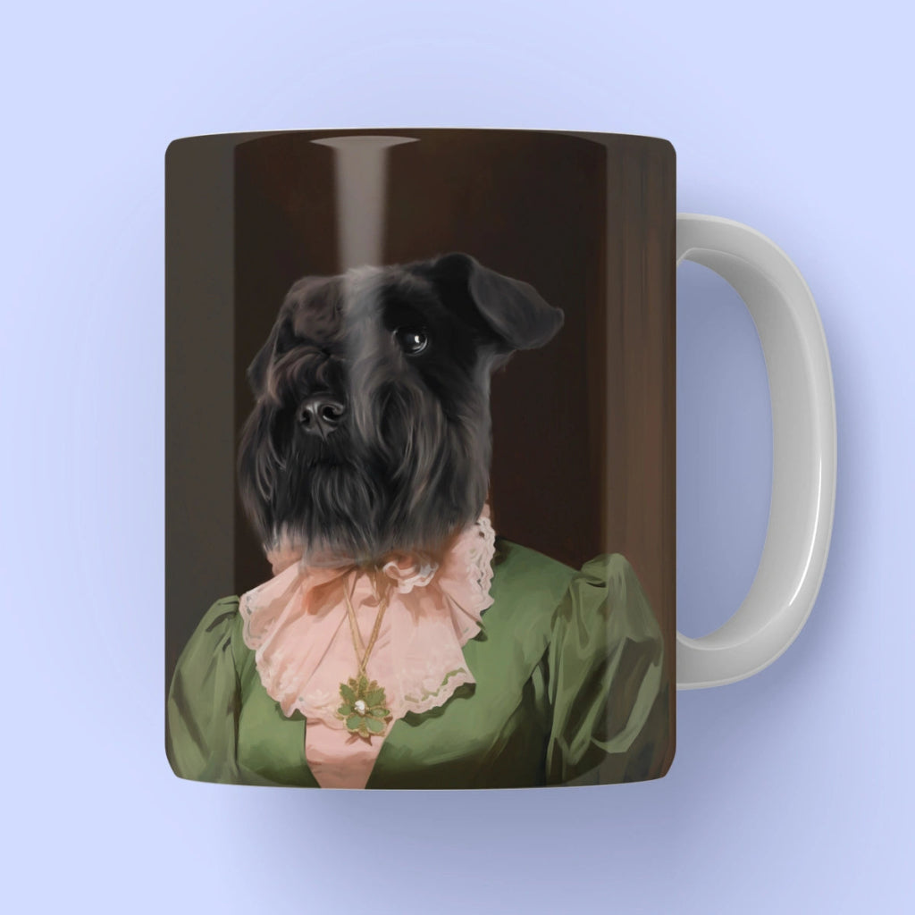 Dowager: Custom Pet Coffee Mug - Paw & Glory - Dog Portraits - Pet Portraits