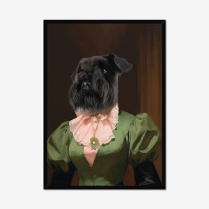 Dowager: Custom Pet Portrait - Paw & Glory - Dog Portraits - Pet Portraits