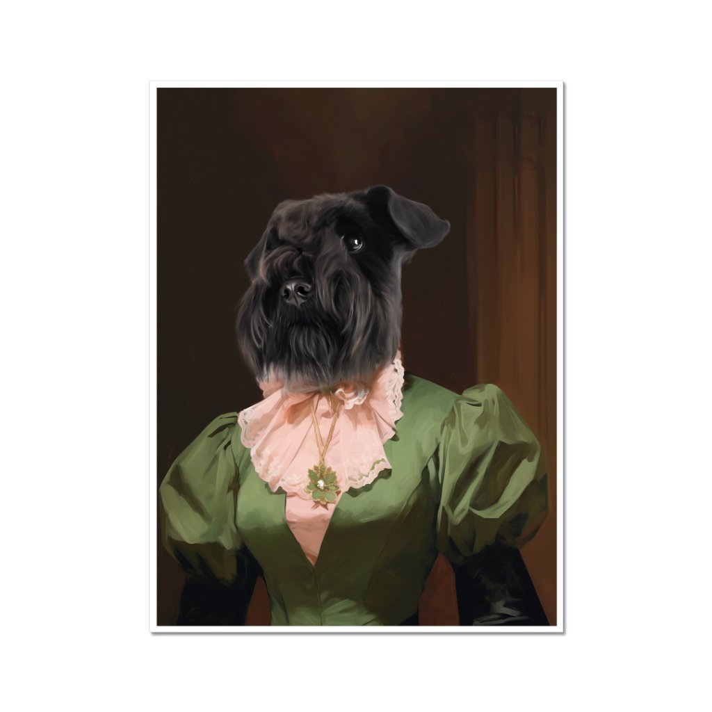 Dowager: Custom Pet Poster - Paw & Glory - Dog Portraits - Pet Portraits