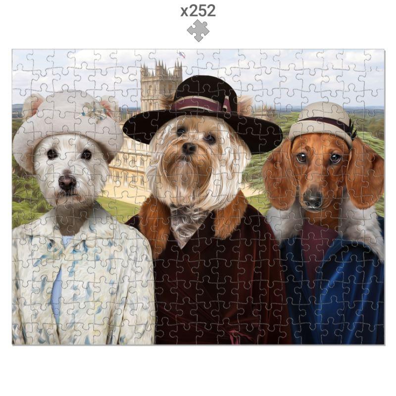 Downton Ladies: Custom Pet Puzzle - Paw & Glory - Dog Portraits - Pet Portraits