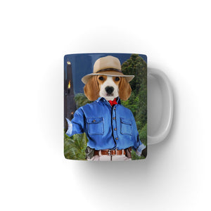 Dr Pawleontologist (Jurassic Park Inspired): Custom Pet Coffee Mug - Paw & Glory - Dog Portraits - Pet Portraits