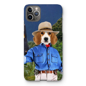 Dr Pawleontologist (Jurassic Park Inspired): Custom Pet Phone Case - Paw & Glory - Dog Portraits - Pet Portraits