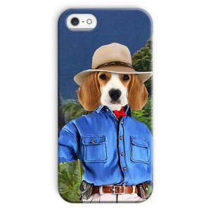 Dr Pawleontologist (Jurassic Park Inspired): Custom Pet Phone Case - Paw & Glory - Dog Portraits - Pet Portraits