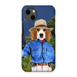 Dr Pawleontologist (Jurassic Park Inspired): Custom Pet Phone Case - Paw & Glory - Dog Portraits - Pet Portraits