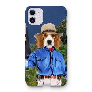 Dr Pawleontologist (Jurassic Park Inspired): Custom Pet Phone Case - Paw & Glory - Dog Portraits - Pet Portraits