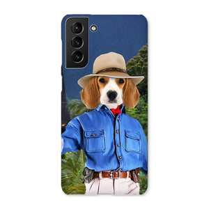 Dr Pawleontologist (Jurassic Park Inspired): Custom Pet Phone Case - Paw & Glory - Dog Portraits - Pet Portraits