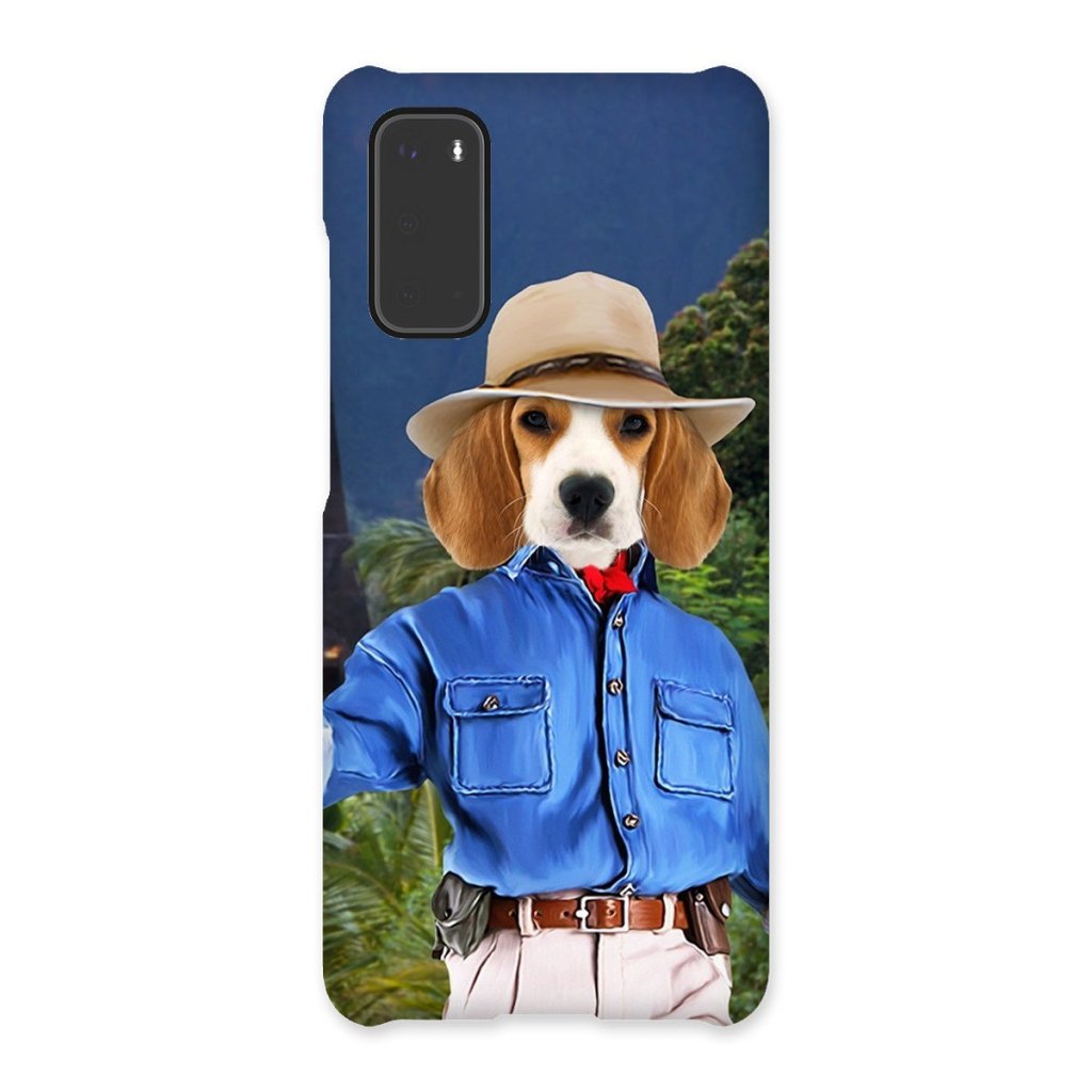 Dr Pawleontologist (Jurassic Park Inspired): Custom Pet Phone Case - Paw & Glory - Dog Portraits - Pet Portraits