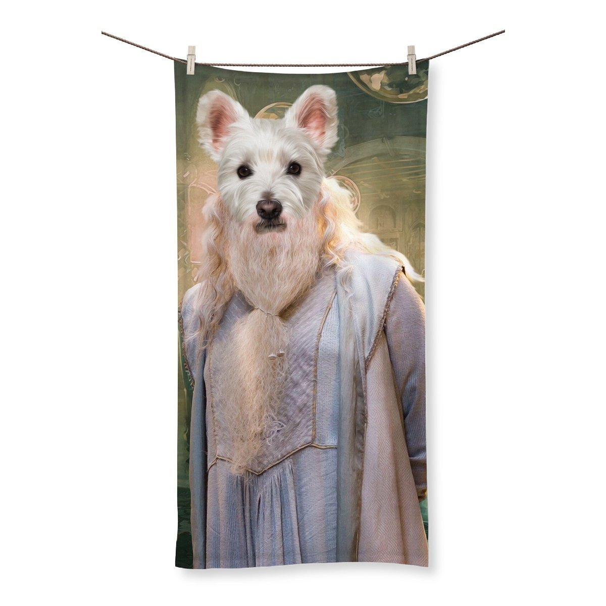 Dumbledore (Harry Potter Inspired): Custom Pet Towel - Paw & Glory - Dog Portraits - Pet Portraits