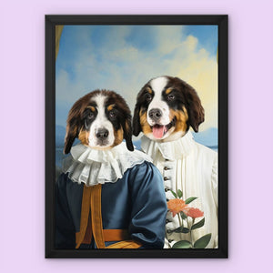 Earl and Countess: Custom Pet Canvas - Paw & Glory - Dog Portraits - Pet Portraits