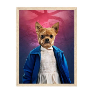 Eleven (Stranger Things Inspired): Custom Pet Portrait - Paw & Glory - Dog Portraits - Pet Portraits