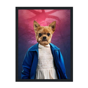 Eleven (Stranger Things Inspired): Custom Pet Portrait - Paw & Glory - Dog Portraits - Pet Portraits