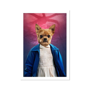 Eleven (Stranger Things Inspired): Custom Pet Portrait - Paw & Glory - Dog Portraits - Pet Portraits