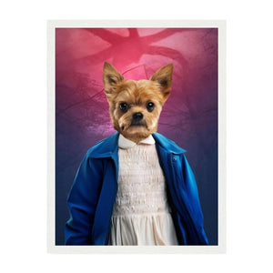 Eleven (Stranger Things Inspired): Custom Pet Portrait - Paw & Glory - Dog Portraits - Pet Portraits