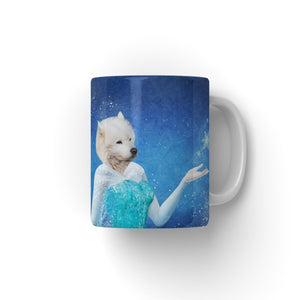 Elsa (Frozen Inspired): Custom Pet Coffee Mug - Paw & Glory - Dog Portraits - Pet Portraits