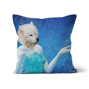 Elsa (Frozen Inspired): Custom Pet Pillow - Paw & Glory - Dog Portraits - Pet Portraits