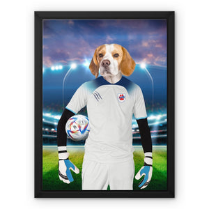 England Football Team (British Flag Edition): Custom Pet Canvas - Paw & Glory - Dog Portraits - Pet Portraits