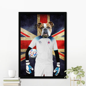 England Football Team: Custom Pet Portrait (British Flag Edition) - Paw & Glory - Dog Portraits - Pet Portraits