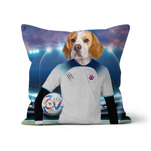 England Football Team (FIFA 2022): Custom Pet Pillow - Paw & Glory - Dog Portraits - Pet Portraits