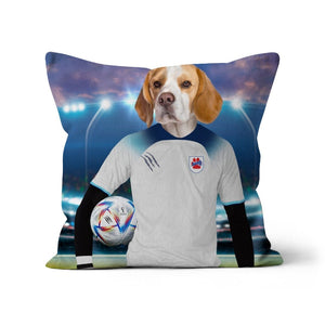 England Football Team (FIFA 2022): Custom Pet Pillow - Paw & Glory - Dog Portraits - Pet Portraits