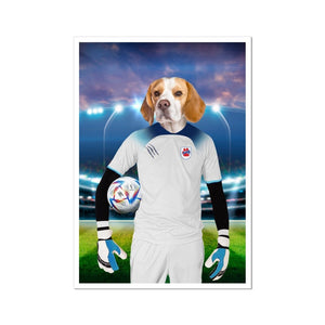 England Football Team (FIFA 2022): Custom Pet Poster - Paw & Glory - Dog Portraits - Pet Portraits