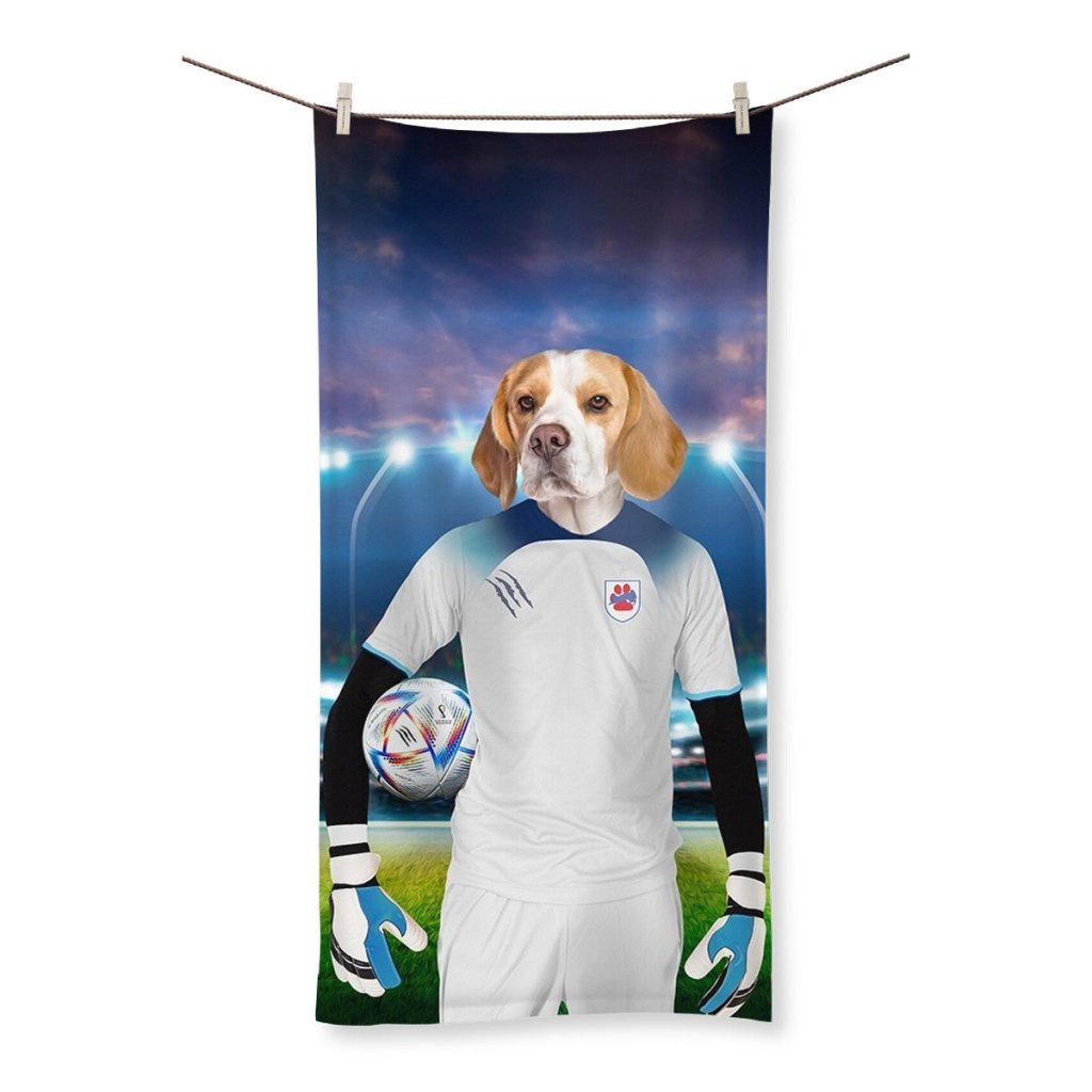 England Football Team (FIFA 2022): Custom Pet Towel - Paw & Glory - Dog Portraits - Pet Portraits