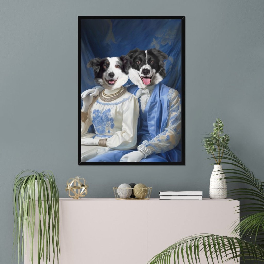 Esquire and Dame: Custom Pet Portrait - Paw & Glory - Dog Portraits - Pet Portraits