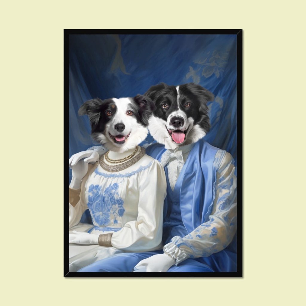 Esquire and Dame: Custom Pet Portrait - Paw & Glory - #pet portraits# - #dog portraits# - #pet portraits uk#
