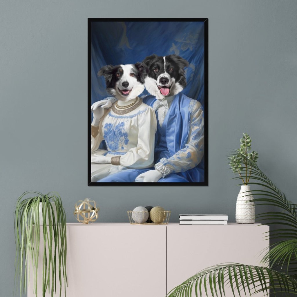 Esquire and Dame: Custom Pet Portrait - Paw & Glory - #pet portraits# - #dog portraits# - #pet portraits uk#