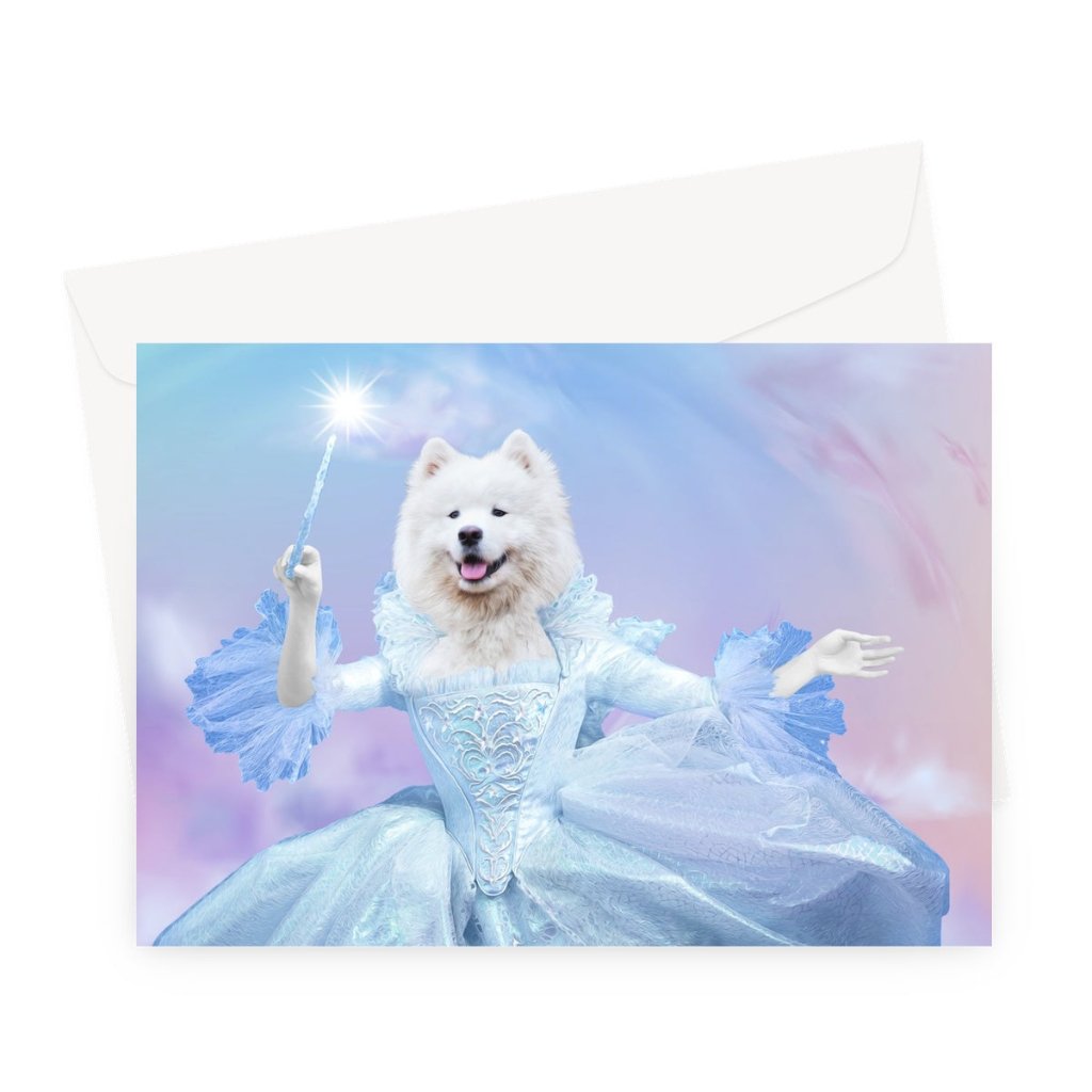 Fairy God Mother: Custom Pet Greeting Card - Paw & Glory - Dog Portraits - Pet Portraits