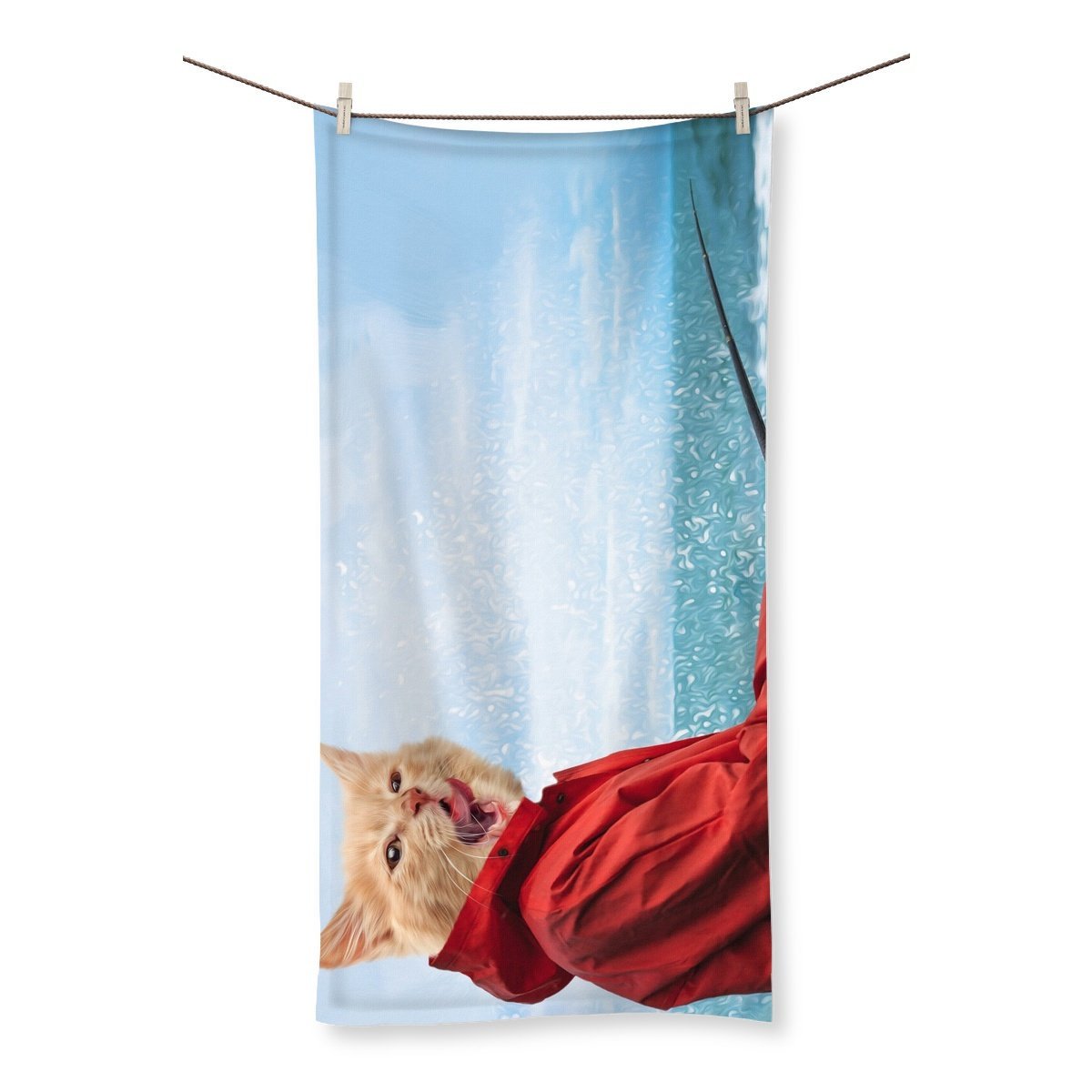 Fisherpaw: Custom Pet Towel - Paw & Glory - Dog Portraits - Pet Portraits