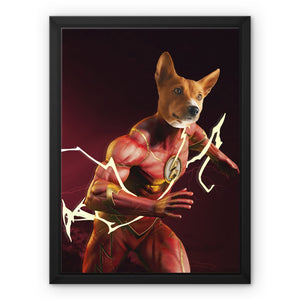 Flash (Marvel Inspired): Custom Pet Canvas - Paw & Glory - Dog Portraits - Pet Portraits